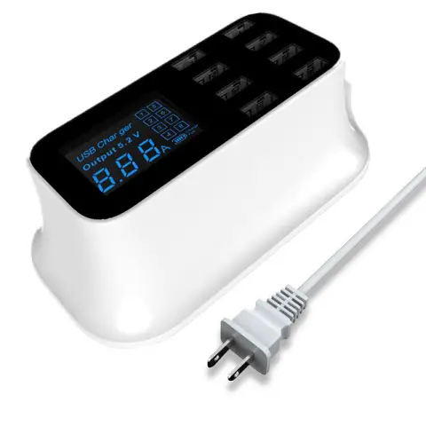 40W8usb Digital Display Charger
