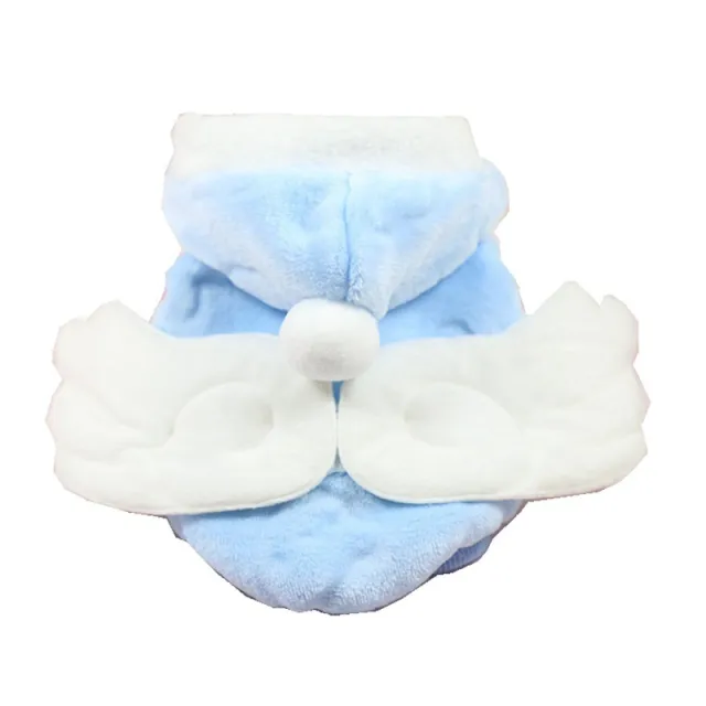 Angel wings ball ball flannel coat Blue - Shop at LoveMi