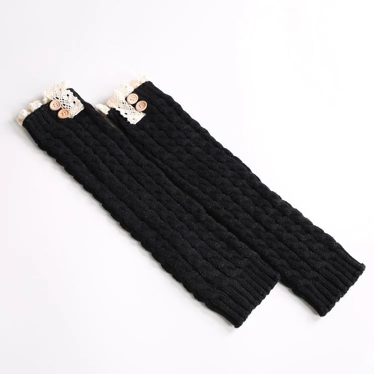 Thermal boot cover lace foot cover - Black