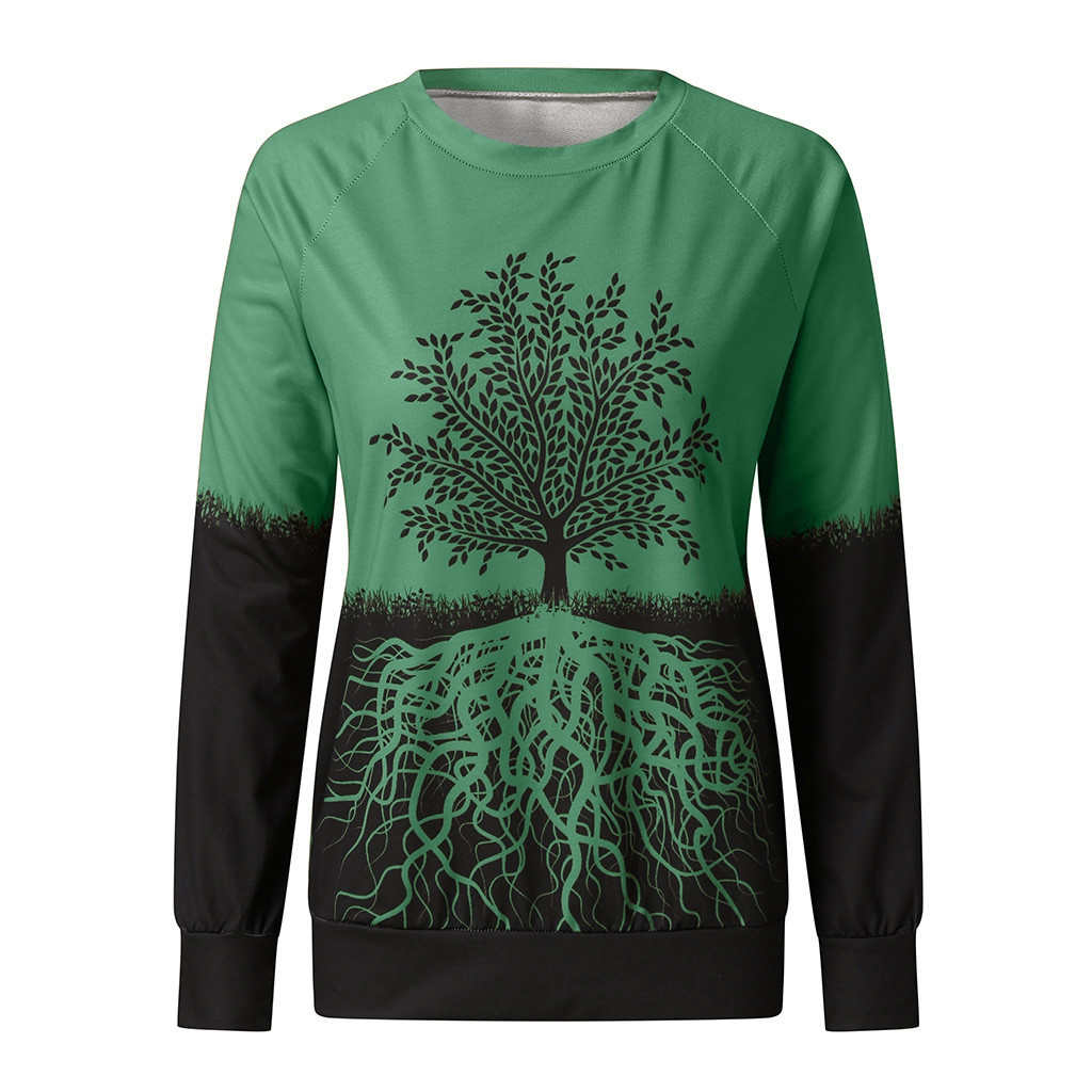 Christmas tree long sleeve women's sweater