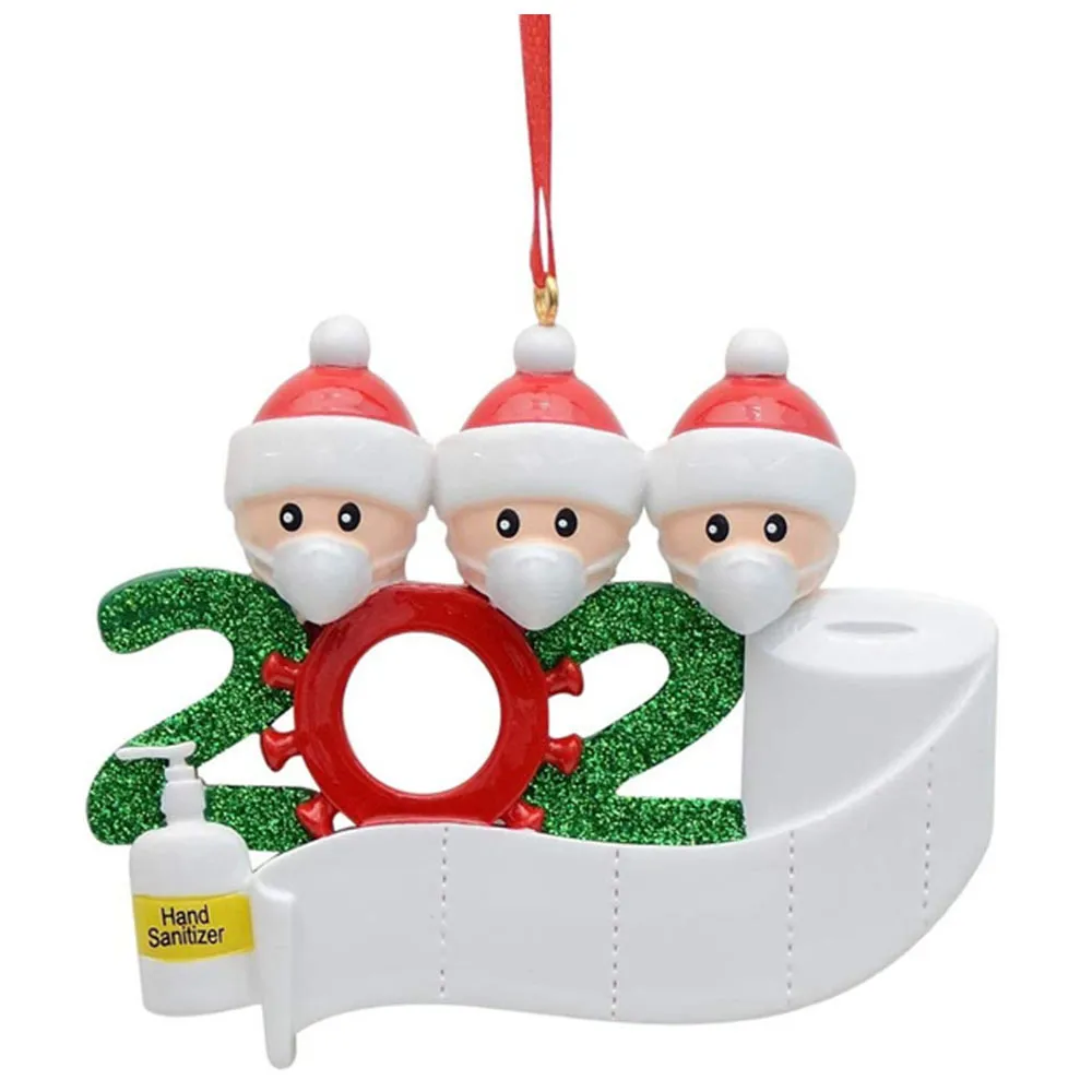 Christmas Resin Pendant Ornaments - Family Of 3