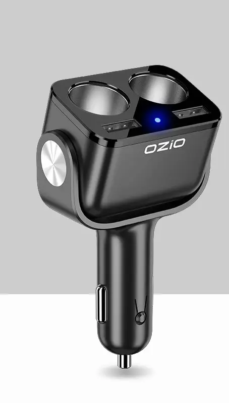 One-to-three cigarette lighter for fast charging car