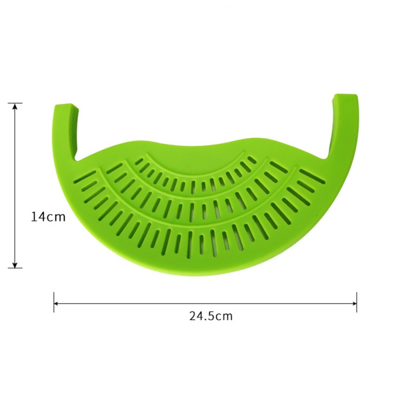 Food Oil Drainer Silicone Pot Pan Bowl Funnel Strainer