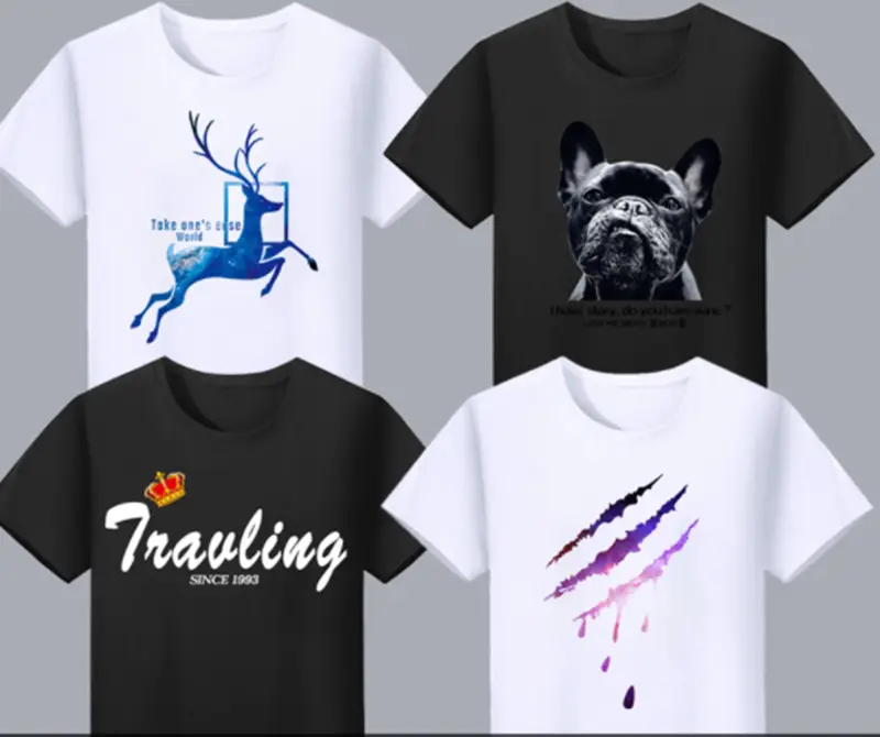 Men's short sleeve white t-shirt