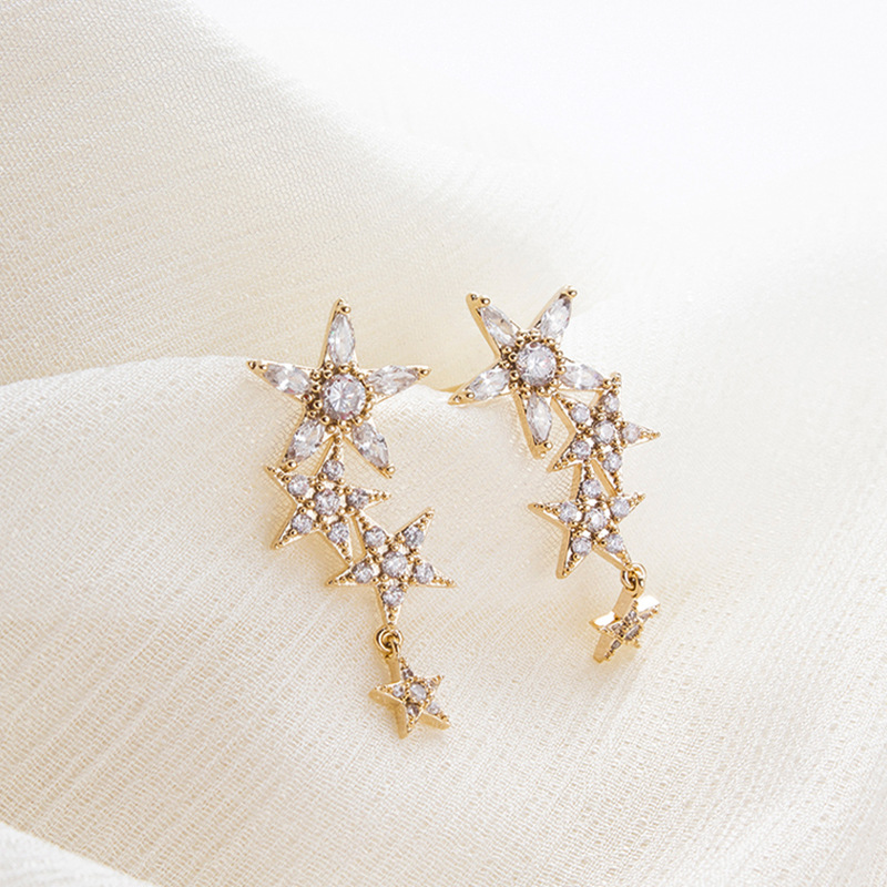 Star tassel earrings