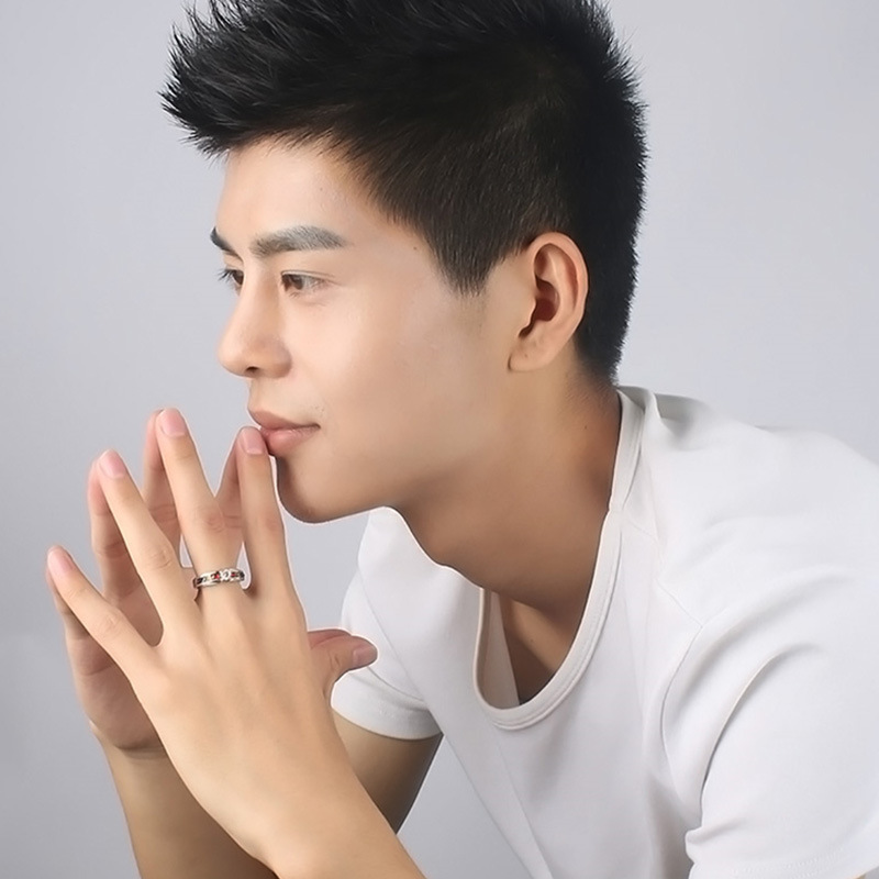 Titanium steel color ring