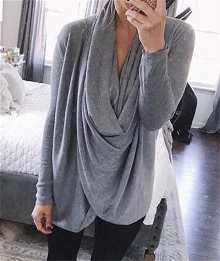 Knitted sweater long sleeve T-shirt