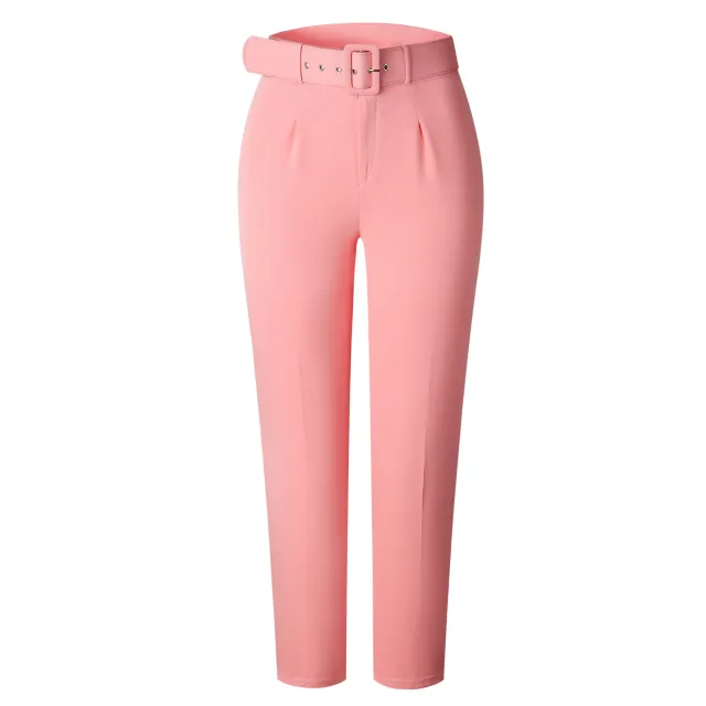 High waist casual trousers Pink - Shop at LoveMi