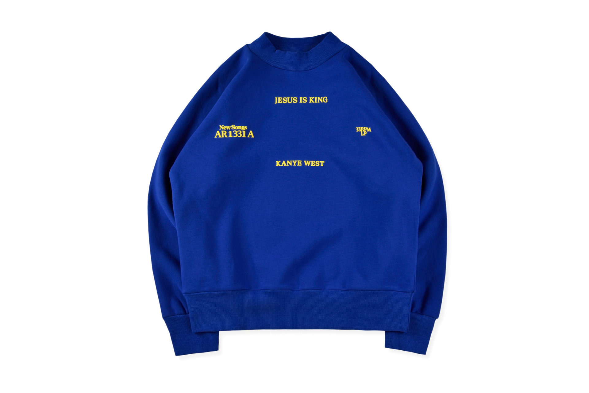 Peripheral fleece crew neck sweater