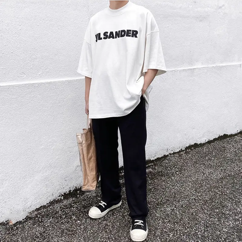 Minimalist classic letter logo printing loose short sleeves