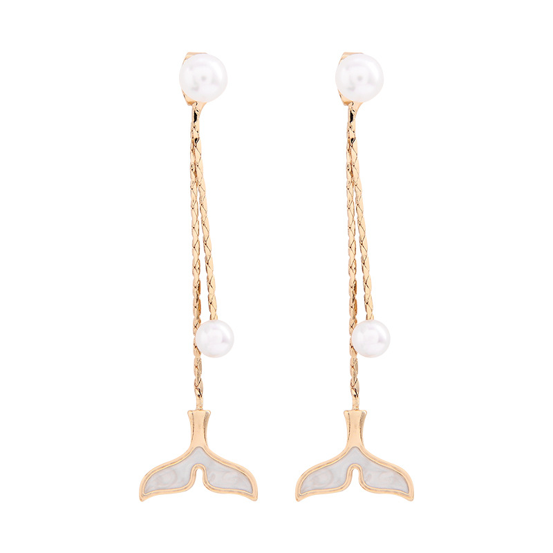Japanese and Korean new pearl earrings
