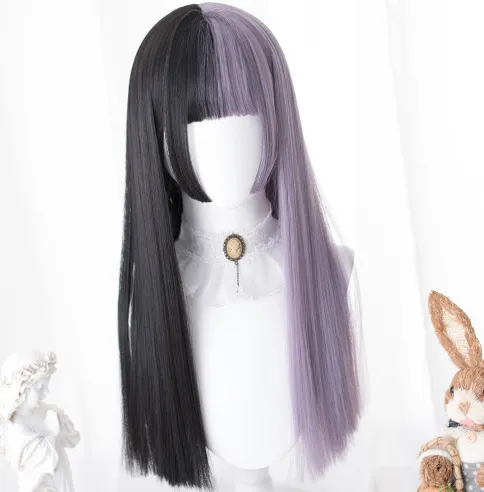 Lolita Double Ponytail Wig Purple Black - Shop at LoveMi