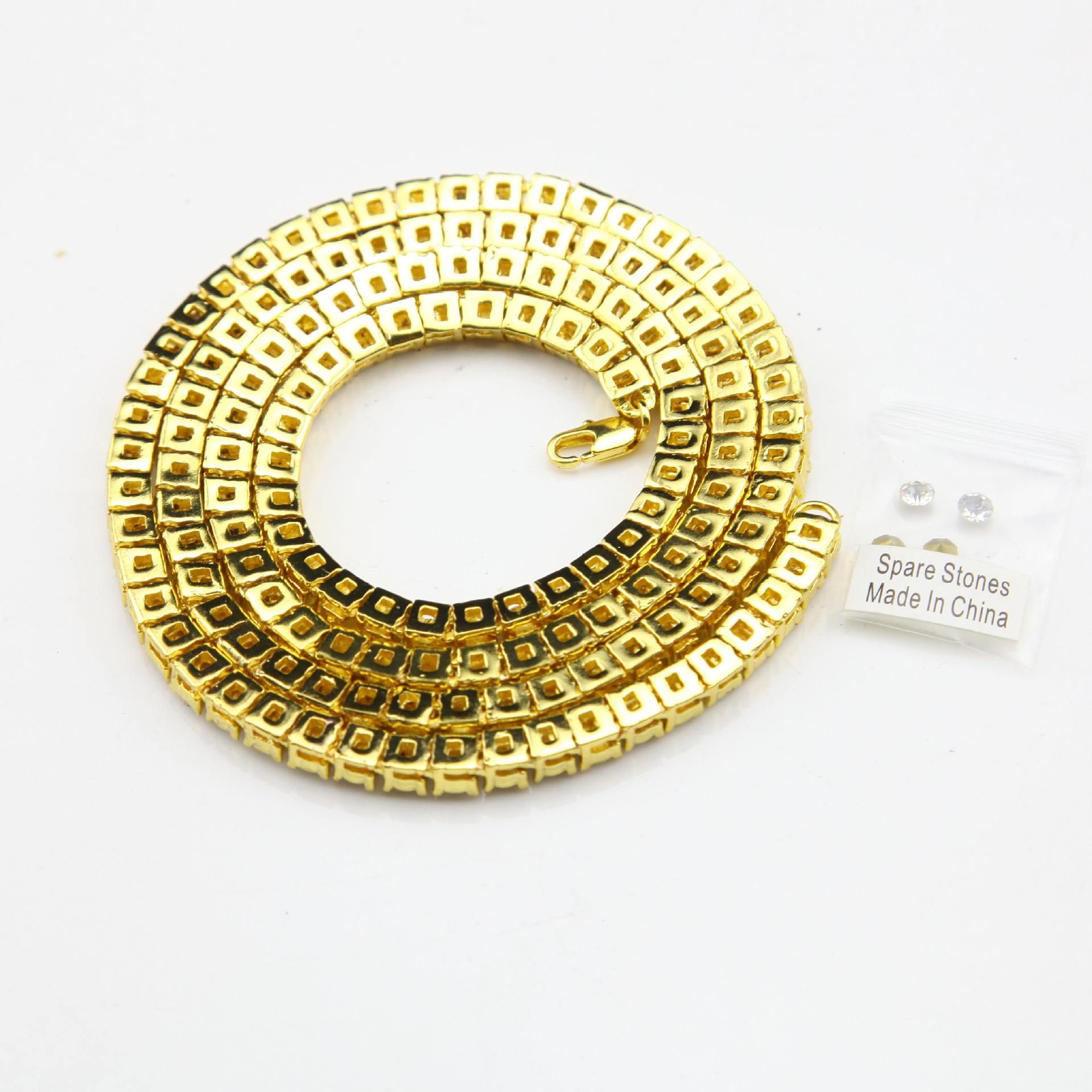 Hip Hop 1 Row Alloy Necklace