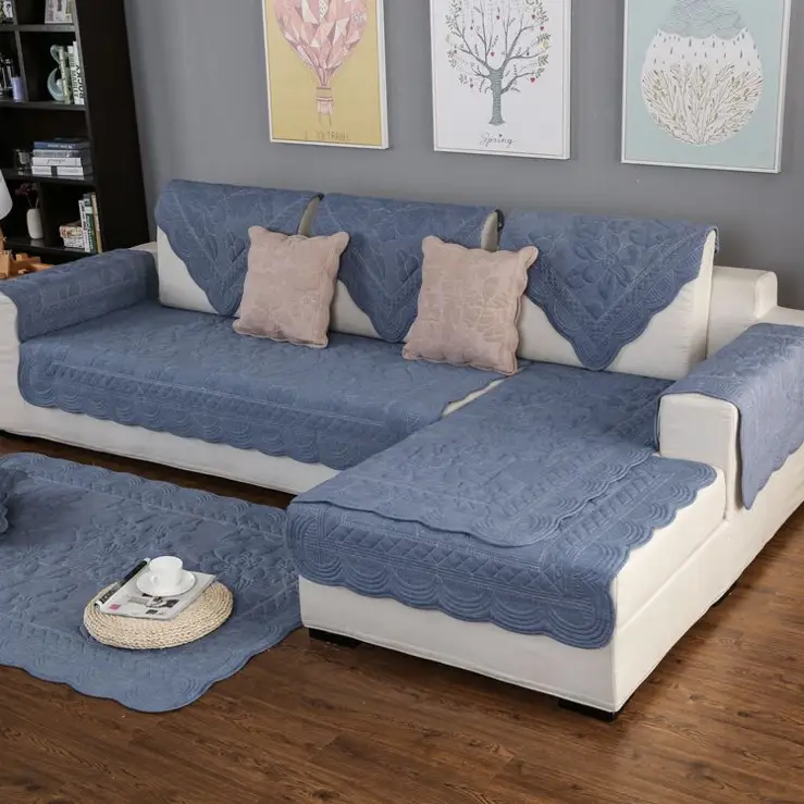 Pure cotton modern minimalist sofa cushion