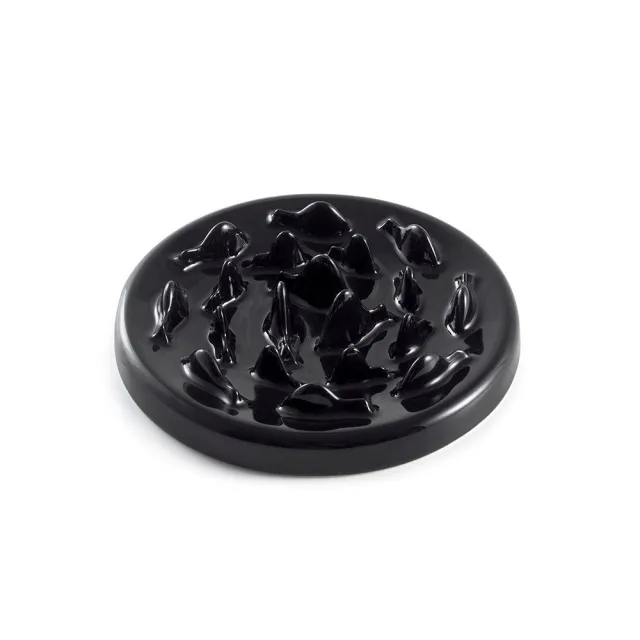 Slow Food Bowl Ceramic Cat Bowl Black - Shop at LoveMi