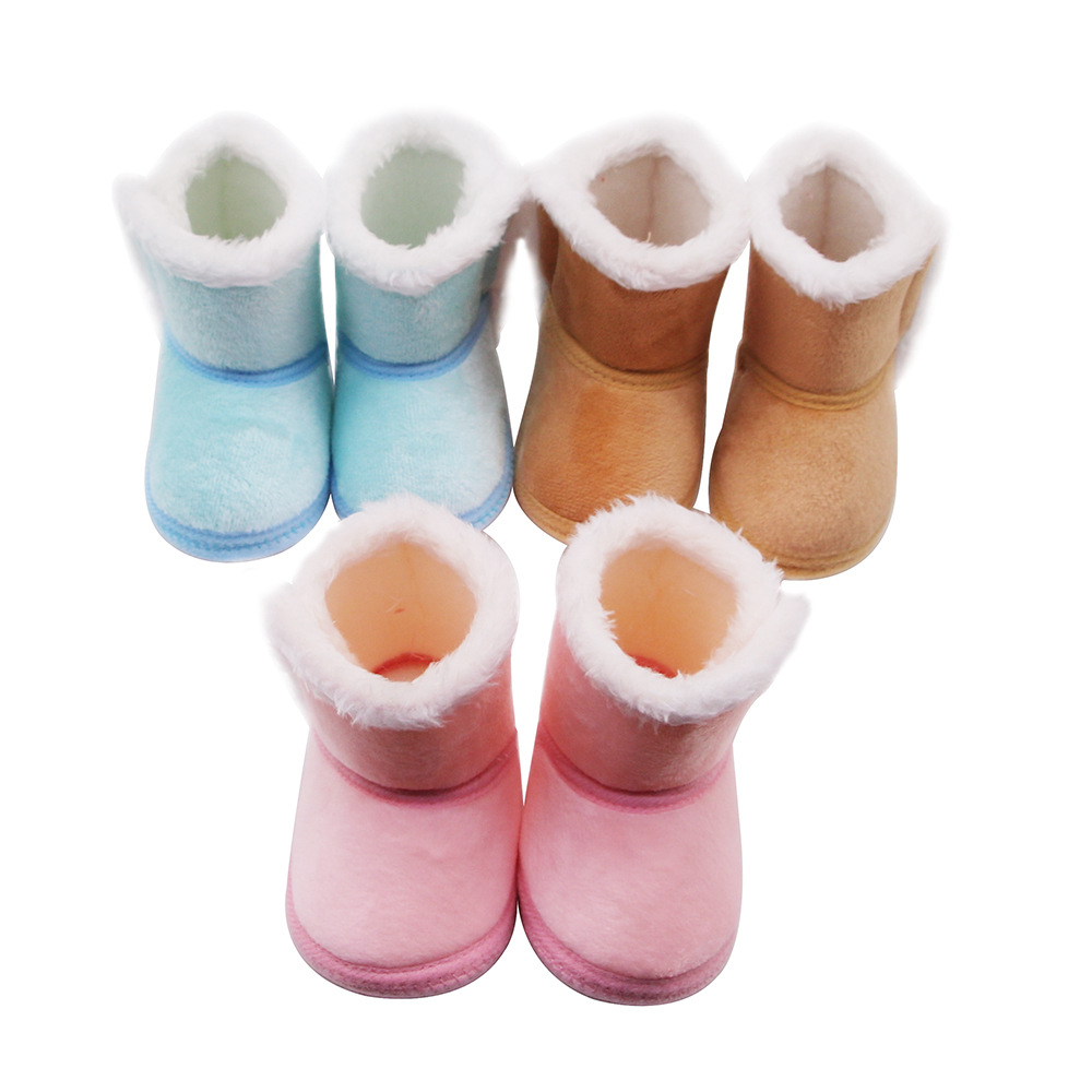 Thick cotton shoes and antiskid boots