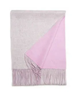 Inner Mongolia cashmere scarf shawl - Grey Pink