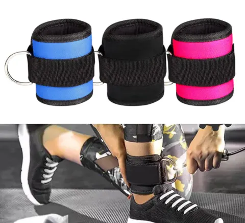 New D-ring Ankle Strap Buckle Adjustable Weights Gym Leg