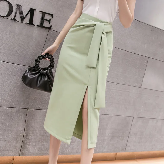 Slit lace skirt Green - Shop at LoveMi