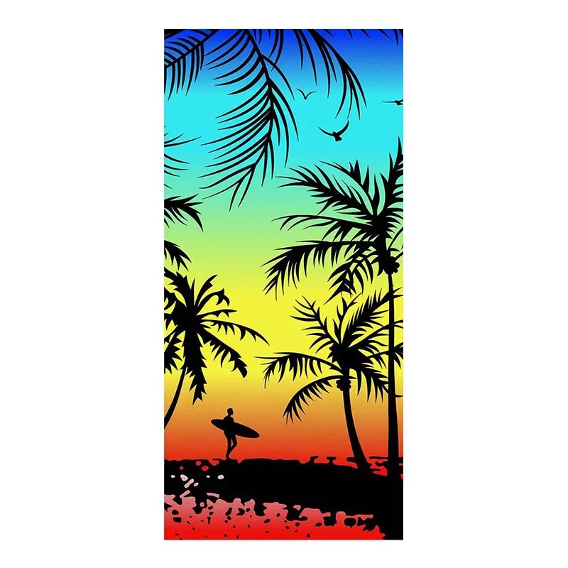 Printed beach towel - Coconut Tree