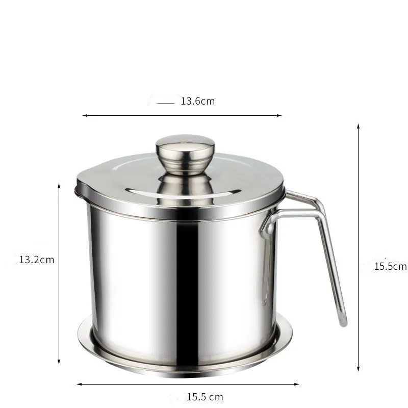 Stainless steel kitchen oil filter - Ecru