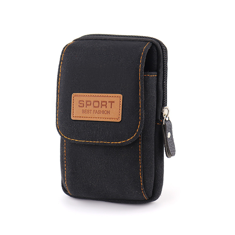 Multifunctional canvas phone bag hanging bag
