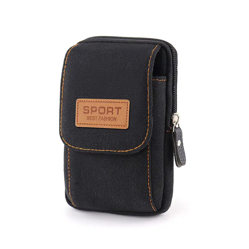 Multifunctional canvas phone bag hanging