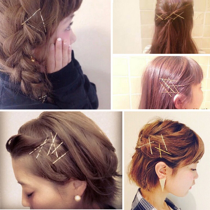 One word bangs hairpin cross