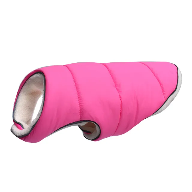 Pet Jacket Warm Winter Dog Clothes Reflective Puppy Clothing Vest Comfortable Fleece Pet Dogs Coat For Small Medium Large Dogs Pink - Shop at LoveMi