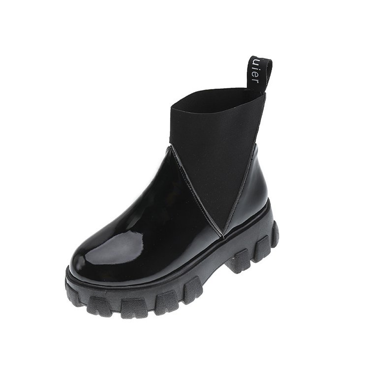 Platform English style Martin boots Black - Shop at LoveMi