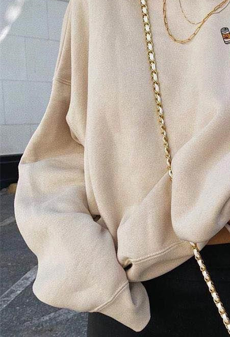 Women's cotton pullover round neck loose women's sweater