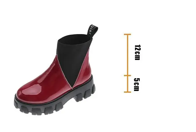 Platform English style Martin boots