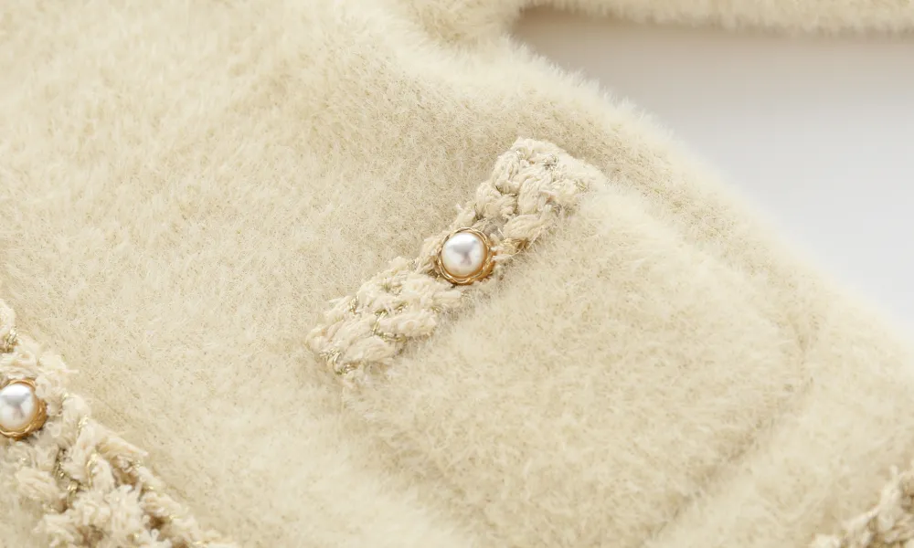 Little fragrance long-sleeved knitted cardigan
