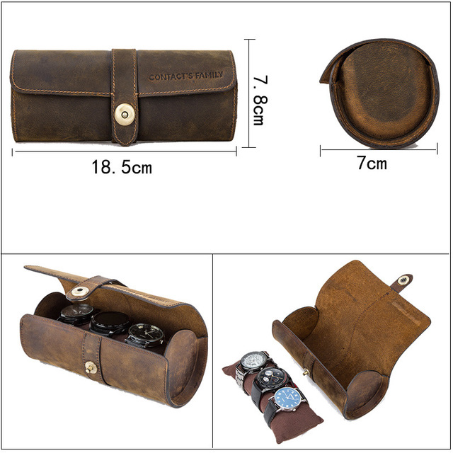 Leather multi-functional watch bag - Image 5