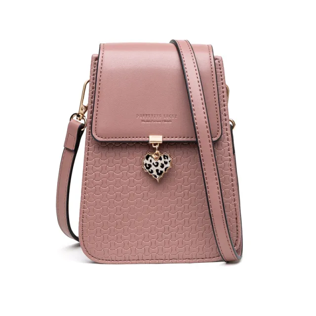 Diagonal cell phone bag Pink - Shop at LoveMi