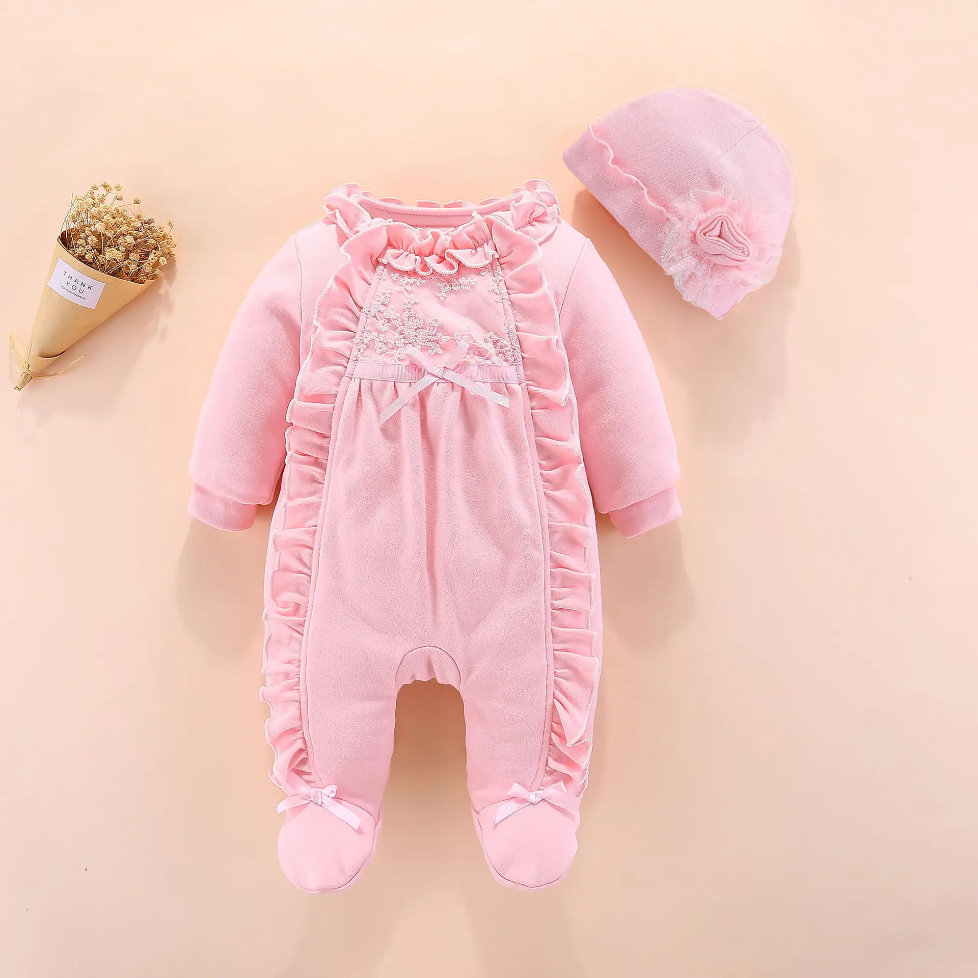 Warm and padded romper