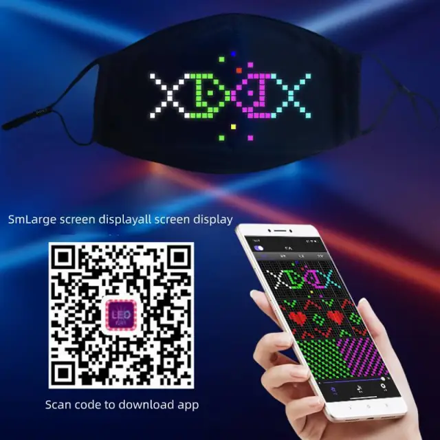 Christmas Bluetooth mask Prom mask flash mask Big Screen - Shop at LoveMi