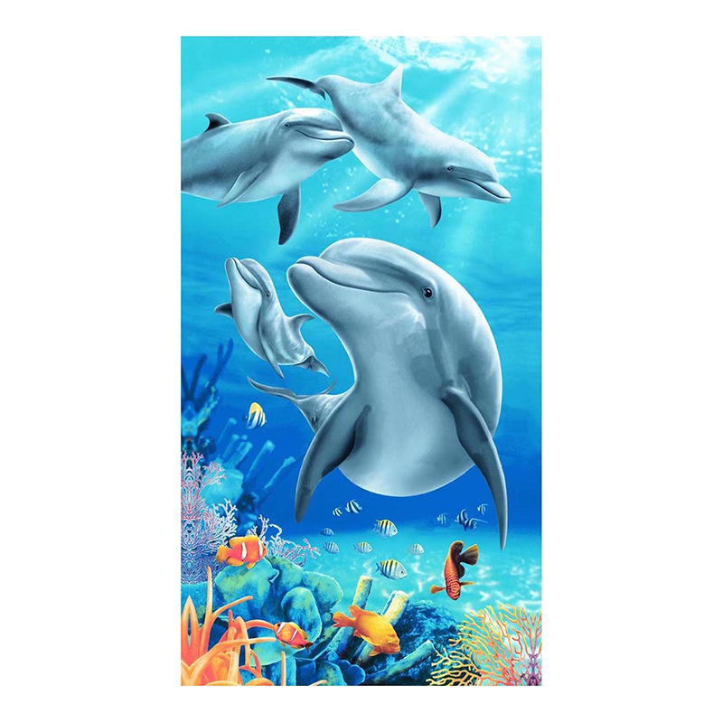 Four dolphins