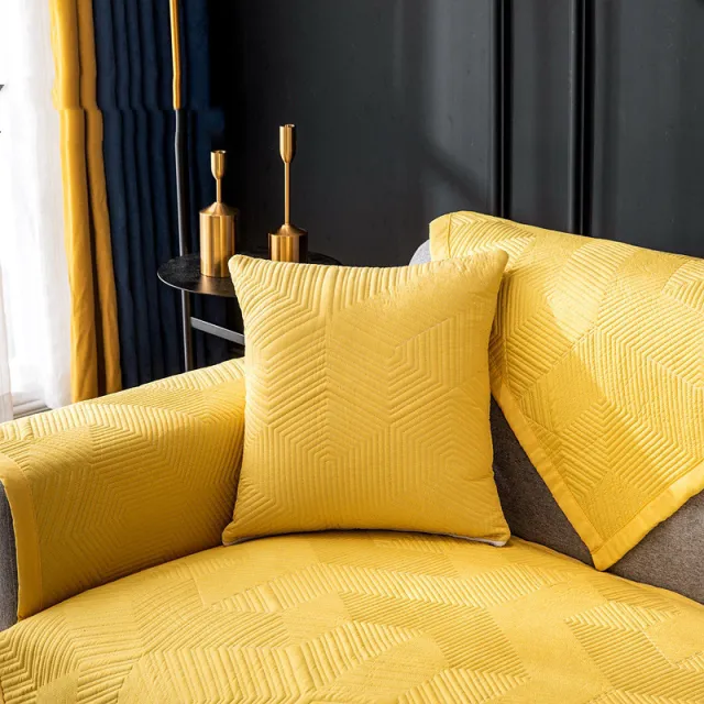 Light luxury sofa towel A Yellow - Shop at LoveMi