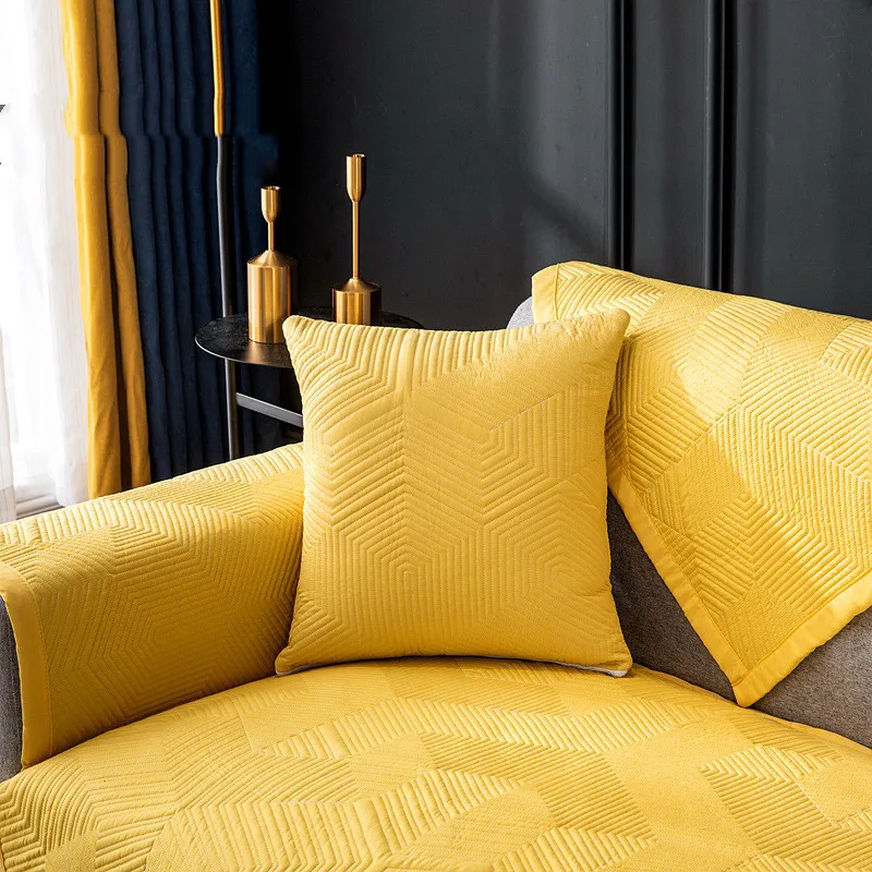 Light luxury sofa towel - A Yellow