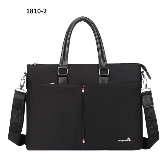 Bonnis Kangaroo nylon cloth men's briefcase Black - Shop at LoveMi