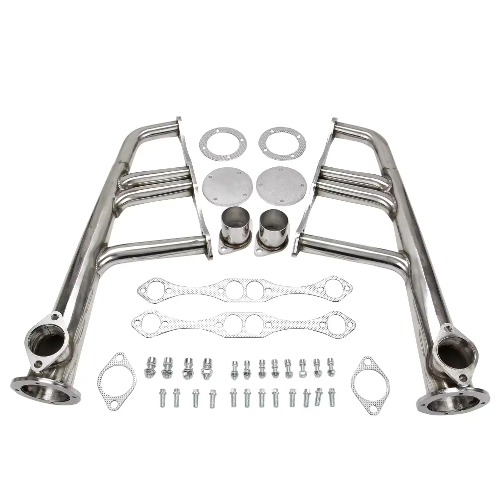Exhaust Manifold Headers Small Block Chevy Lake Style SBC 265-400 V8   Ban The Sale Of Amazon
