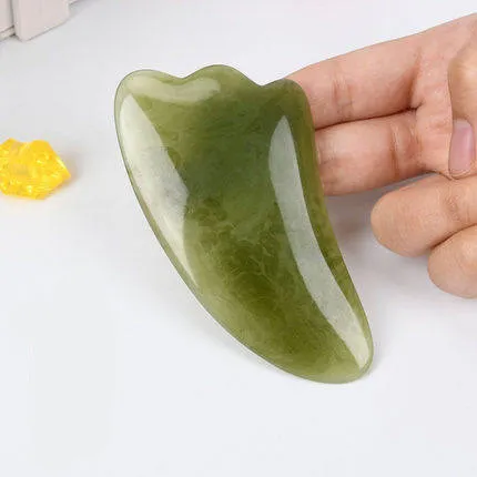 Handmade Natural Resin Face Point Guasha Massage Tool SPA Therapy Green Guasha Massage Sticks 7Color - Shop at LoveMi