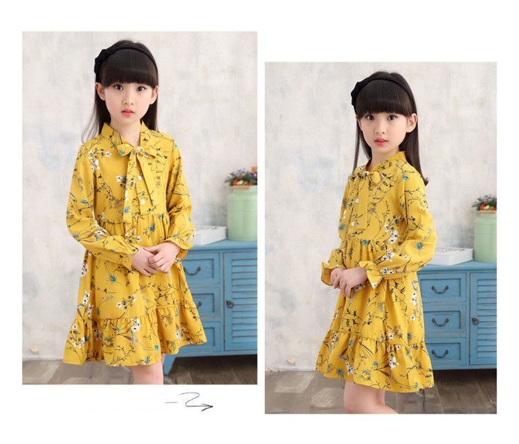 Older Children's Skirt Floral Dress Trend