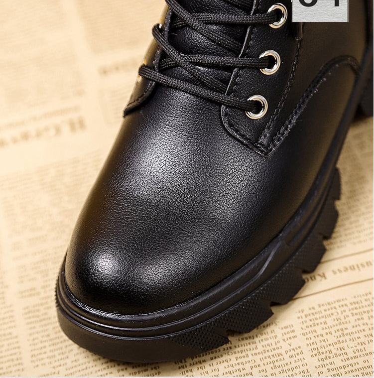 Fashionable Thick Bottom Inner Increase Martin Boots