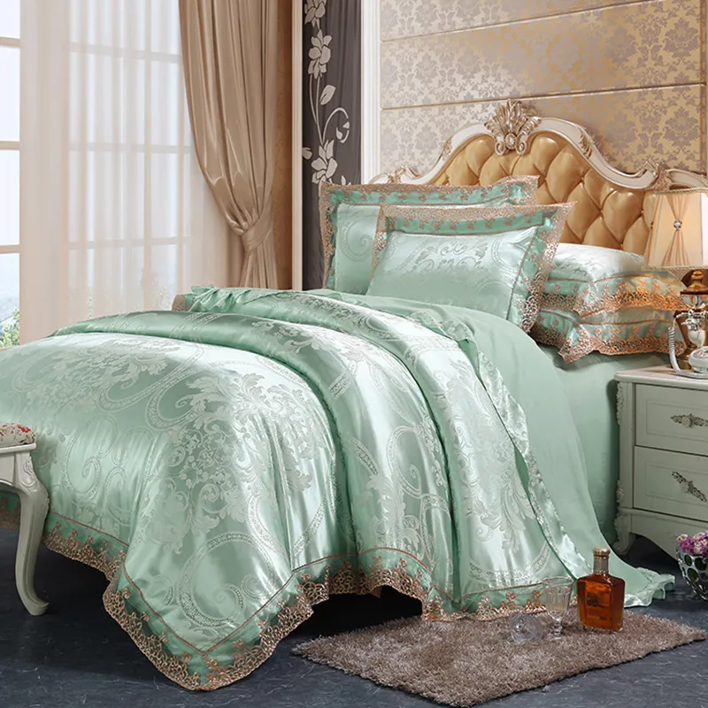 Four-Piece Cotton Bedding With European Style Jacquard Satin - Frozen