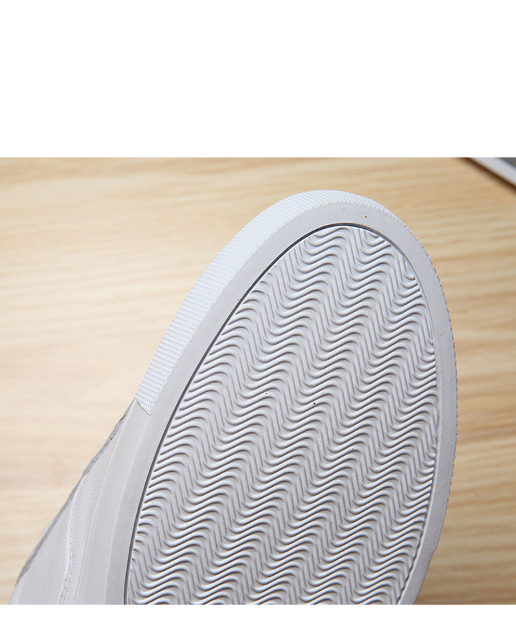 Small White Shoes Men's Leather Oversized Sneakers