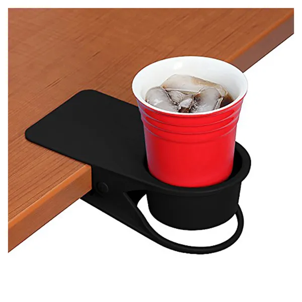 Large And Thick Fashion Creative Table Side Cup Holder - Black