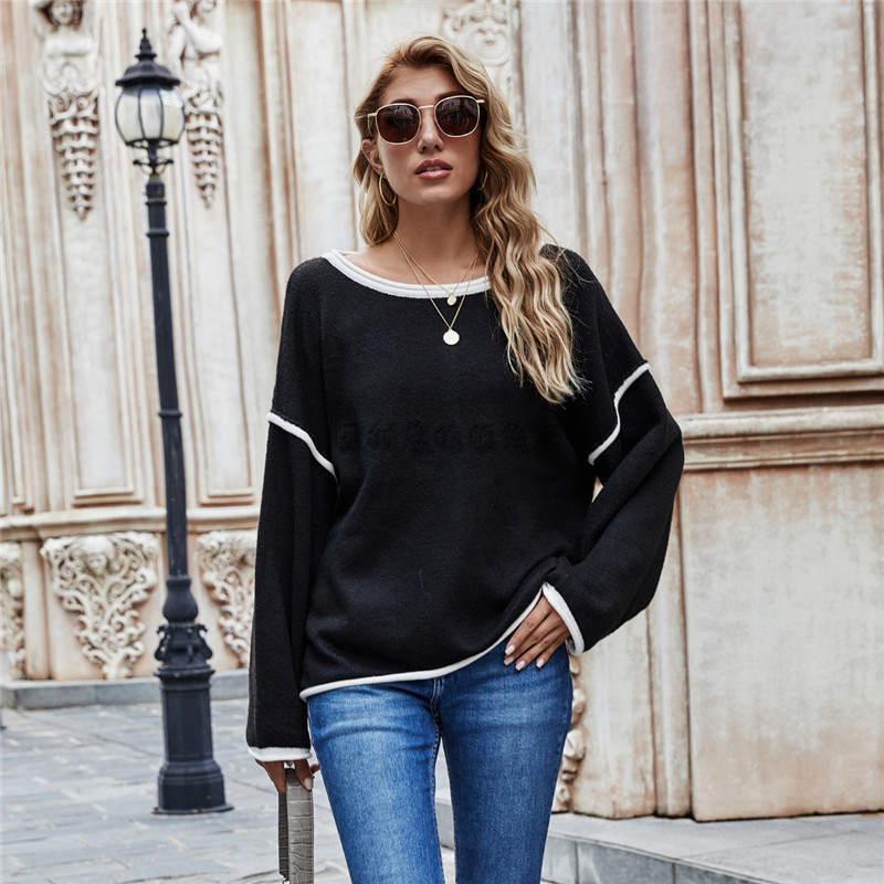 Round Neck Sweater Loose Large Size Fashion Women