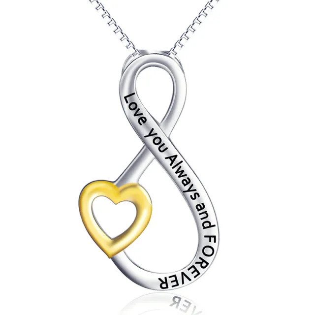 Double Layer Simple Heart Shaped Clavicle Chain Necklace - Shop at LoveMi